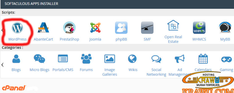 install wordpress untuk toko online via cpanel softaculous 760x304 » Apa yang Harus Dilakukan untuk Membuat Toko Online dengan Platform Wordpress?