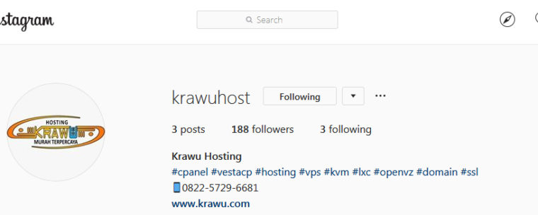 krawuhosting di instagram 760x304 » Tips Meningkatkan Trafik Blog atau Website Melalui Instagram