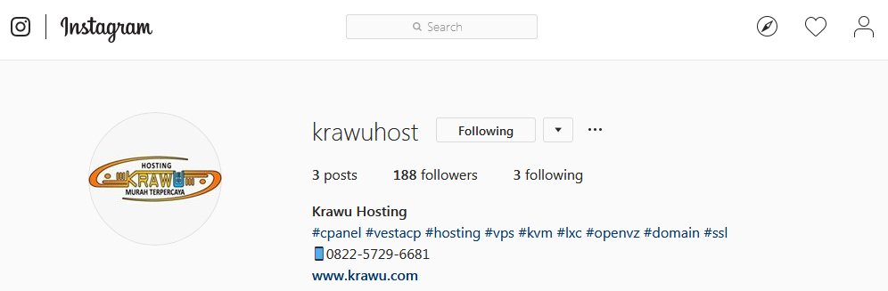 krawuhosting di instagram » Ketahui Cara Jitu dan Tips Meningkatkan Trafik Blog atau Website Melalui Facebook