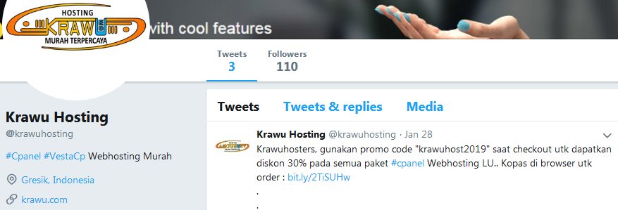 krawuhosting di twitter » Tips Cara Efektif Meningkatkan Trafik Blog atau Web Menggunakan Twitter