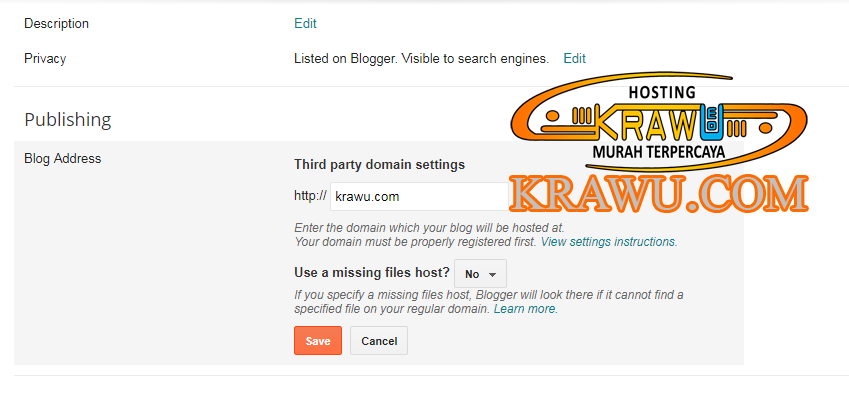 setting blogspot custom domain » Panduan Mengubah URL Blogspot Menjadi Custom Domain Milik Anda Sendiri